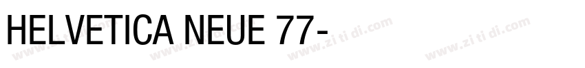 HELVETICA NEUE 77字体转换